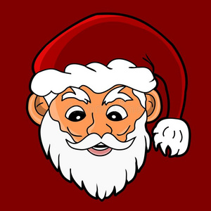 冬天女孩子头像圣诞老人头像照片