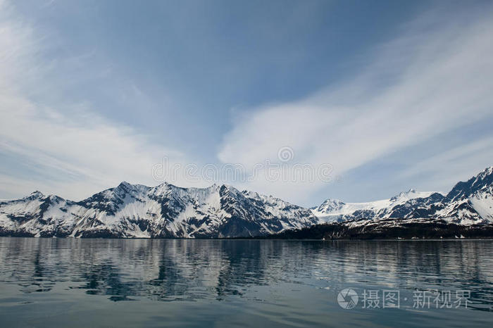 海岸线上的冰川