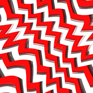 红色之字形图案下划线标记灰色之字形纹理的面料背景一组手写下划线