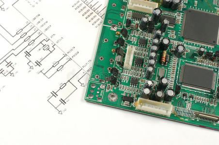 印刷电路板与电子方案图片