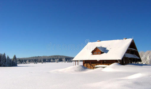 山上的雪屋图片