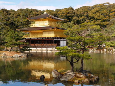 日本京都的金阁寺