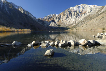 山湖秋景