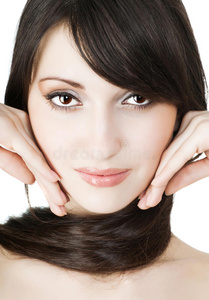 白脸女孩照片照片