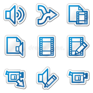 音频视频编辑web图标