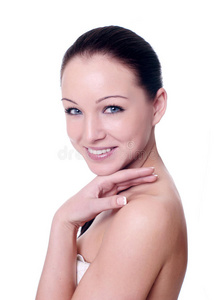 照顾 白种人 身体 卫生 化妆 面对 健康 美女 美丽的