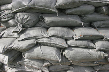 堆积沙袋图片