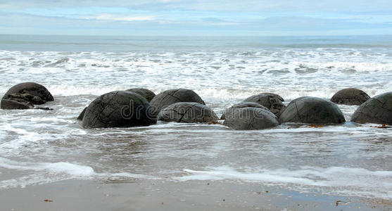 新西兰奥塔戈moeraki boulders