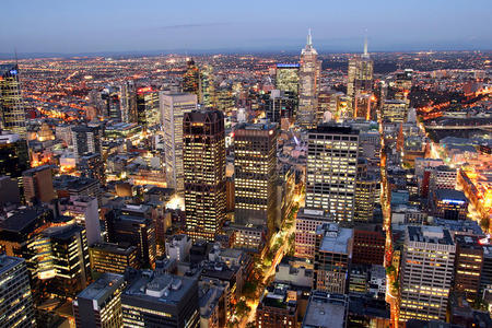 墨尔本城市景观照片