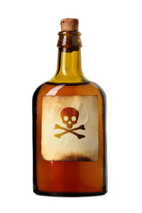 装有毒药的小瓶照片