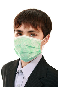流感 高的 疼痛 预防 防毒面具 夹克 程序 男人 白种人