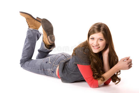 女人肚皮朝上照片