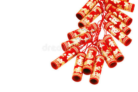 中国红鞭炮照片