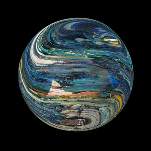 未知的蓝色星球照片