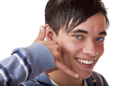 年轻又好的青少年显示呼号照片