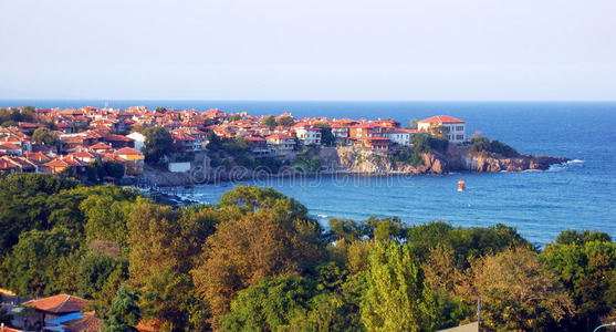 海上小镇.照片