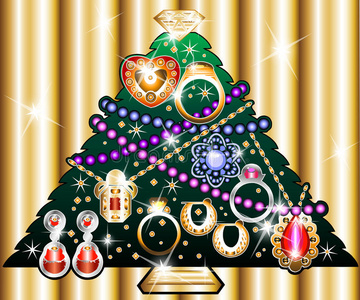 珠宝圣诞树1