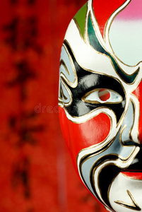 节日背景下的古典京剧面具图片