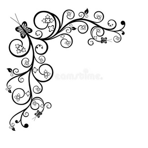 花边角设计元素花边角花边角饰秋边角装饰花边角