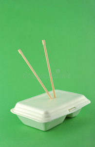 白色午餐盒照片