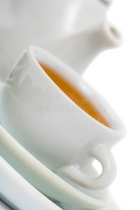 茶壶和白茶杯
