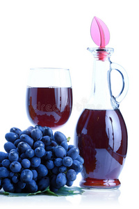 蓝葡萄串红葡萄酒