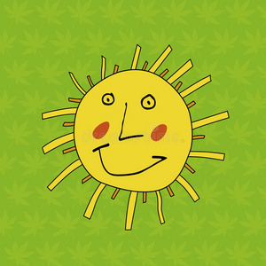 搞笑太阳|儿童画照片