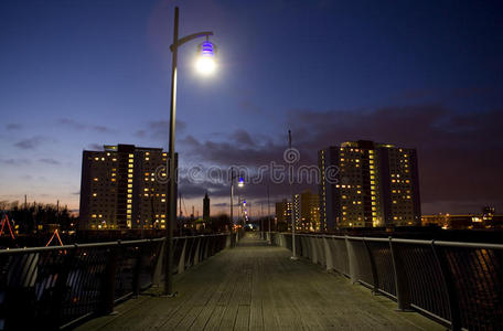 码头及海港夜景图片