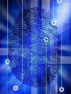 计算机指纹技术安全标识图片