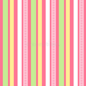 粉绿色条纹无缝矢量壁纸艺术装饰无缝复古壁纸图案四季