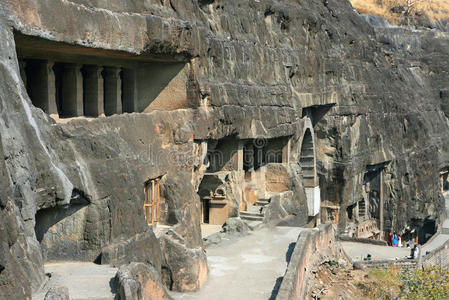 阿贾塔的古代佛教岩寺