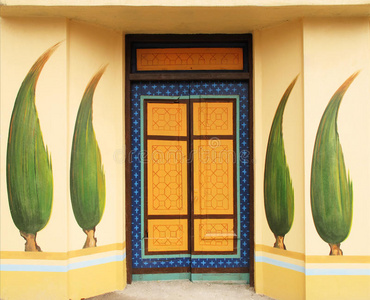 门关键颜色涂鸦图片