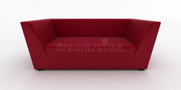 现代红色沙发