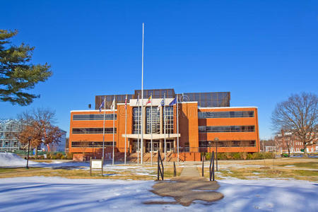 大学校园图书馆照片