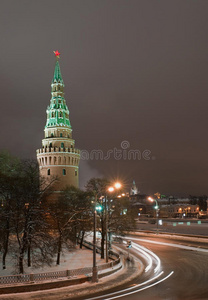 冬季的莫斯科克里姆林宫