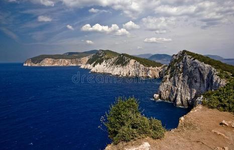 海洋 岩石 暗礁 海岸 自然 悬崖 假日 欧洲 希腊语 风景