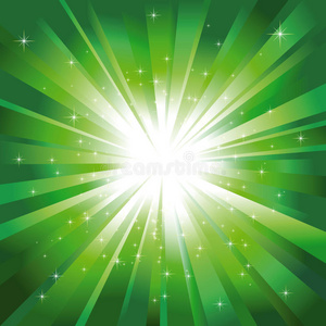 星光闪耀星光闪耀的绿光照片