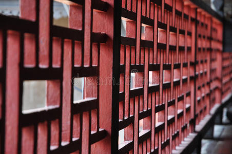 中式木栅栏照片