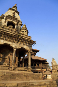 bhaktapur durbar广场，尼泊尔