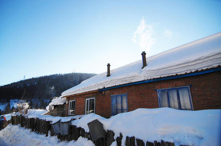 雪城雪乡双峰森林