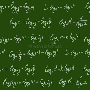 黑板公式无缝图案