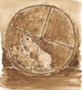 仓鼠水彩图片-仓鼠水彩素材-仓鼠水彩插画-摄图新视界