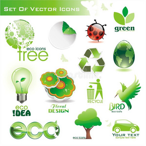 绿色生态图标集