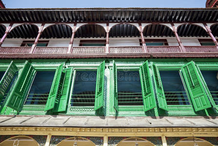五颜六色的皇宫建筑，加德满都，尼泊尔