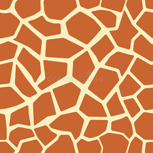 长颈鹿皮无缝图案照片
