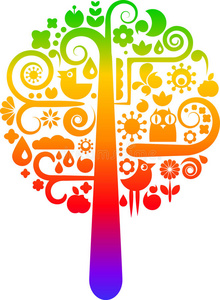 生态偶像彩虹树