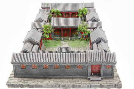 中式庭院模型图片