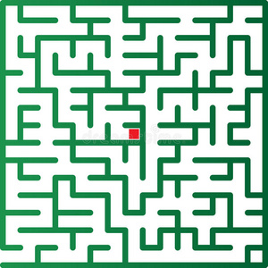 复杂的绿色迷宫图片