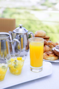 橙汁咖啡茶牛奶早餐图片