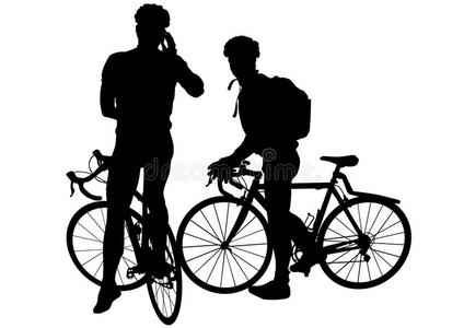 两个人骑自行车